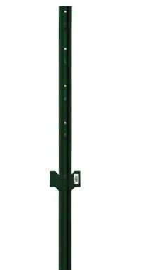 Photo 1 of 1.25 in. x .75 in. x 3 ft. Green 14-Gauge Steel U-Fence Post 20pk
