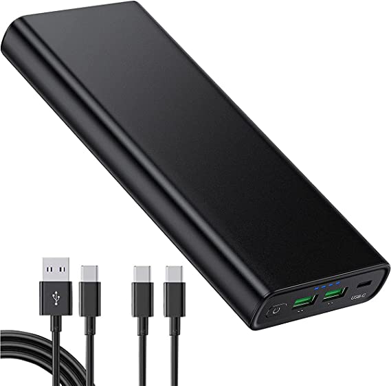 Photo 1 of EASYLONGER 100W Laptop Portable Charger,26800mAh USB C PD Power Bank,External Battery Pack with Dual Quick Charge 3.0 Ports,Fast Charging for Laptops,Tablet,iPhone,Samsung,HP,Dell,Lenovo and More
