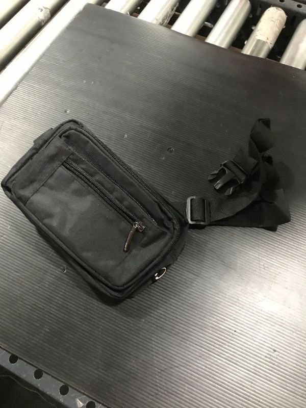 Photo 1 of Black Multi-Pocket Fanny Pack
