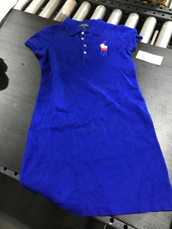 Photo 2 of Polo Ralph Lauren Girl's Mesh Polo Dress Med
