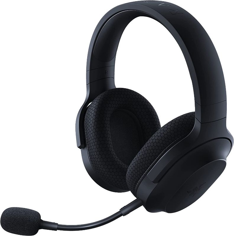 Photo 1 of Razer Barracuda X Wireless Multi-Platform Gaming and Mobile Headset (2021 Model): 250g Ergonomic Design - Detachable HyperClear Mic - 20 Hr Battery - Compatible w/PC, PS5, Switch, & Android - Black
