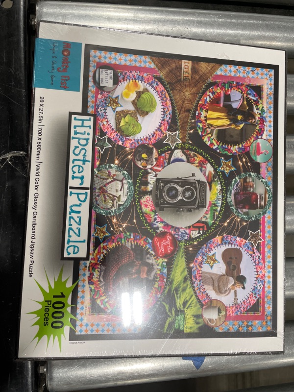 Photo 2 of Hipster Collection - 1000 Piece Jigsaw Puzzle for Adults - Glossy & Colorful, Perfect Ironic Millennial Gift
