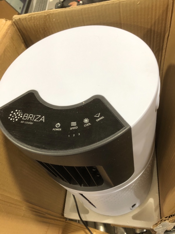 Photo 3 of Briza Cool Air Fan - Evaporative Air Cooler - Evaporative Cooler - Swamp Cooler - Air Cooler Fan - Air Cooler for Room - Great for Livingroom, Bedroom, Office - 8 Liter Water Tank - 80° Swing Oscillation - 3 in 1 - Remote Included - 3 Speed Fan
