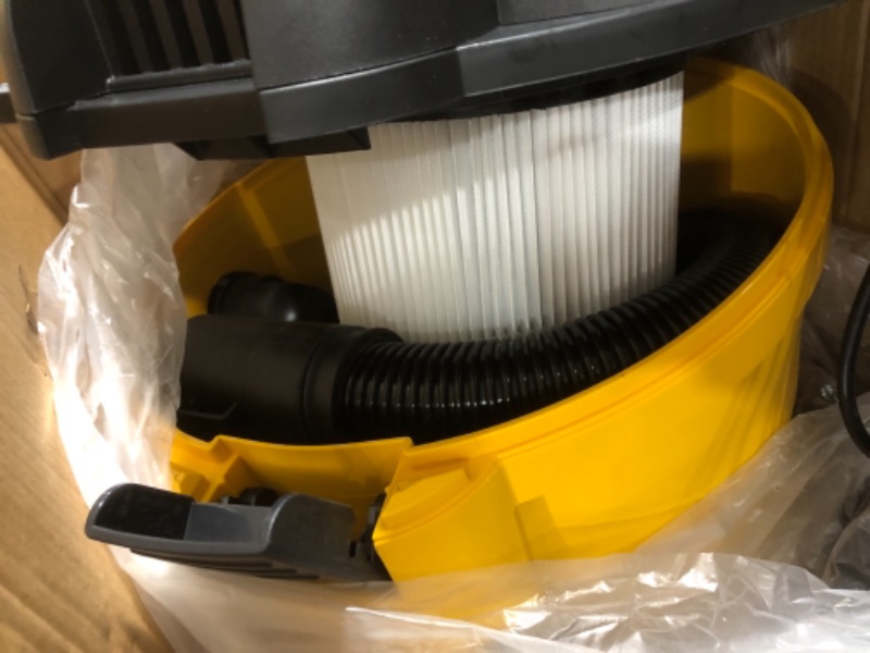Photo 1 of DEWALT DXV06P 6 gallon Poly Wet/Dry Vac, Yellow
