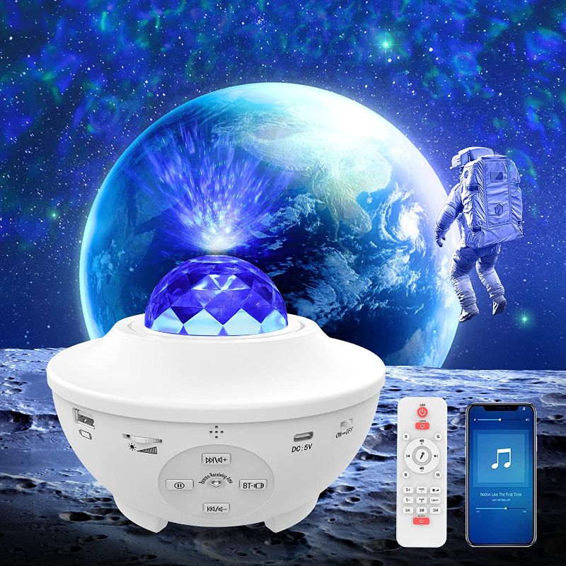 Photo 1 of Galaxy Projector,Star Projector 4 in 1 w/21 Lighting Modes Night Light Projector LED Cloud with Bluetooth Music Speaker Remote Control for Kids & Adult Bedroom/Festivals/Birthday/Party/Christmas Gifts
