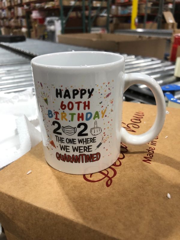 Photo 2 of 60th Quarantine Birthday Gifts for Women men - 2021 Quarantine Coffee Mug - 60 Year Old Present Ideas for Mom, Dad, Wife, Husband, Grandma, Grandpa, Sister, Brother, Son, Daughter, Friend - 11 oz
