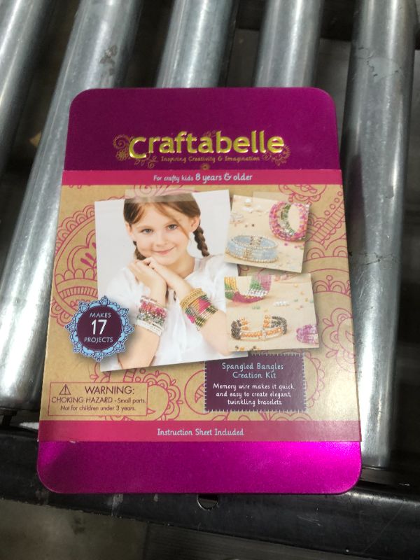 Photo 2 of Craftabelle – Spangled Bangles Creation Kit – Bracelet Making Kit – 366pc Jewelry Set with Memory Wire – DIY Jewelry Kits for Kids Aged 8 Years +
