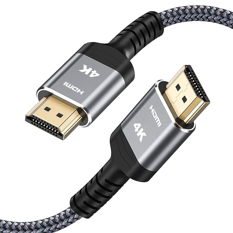 Photo 1 of 4K 60HZ HDMI Cable 6.6FT,Highwings 18Gbps High Speed 2.0 Braided Cord-Supports (4K 60Hz HDR,Video 4K 2160p 1080p 3D HDCP 2.2 ARC-Compatible with Ethernet Monitor PS 4/3 HDTV 4K Fire Netflix
