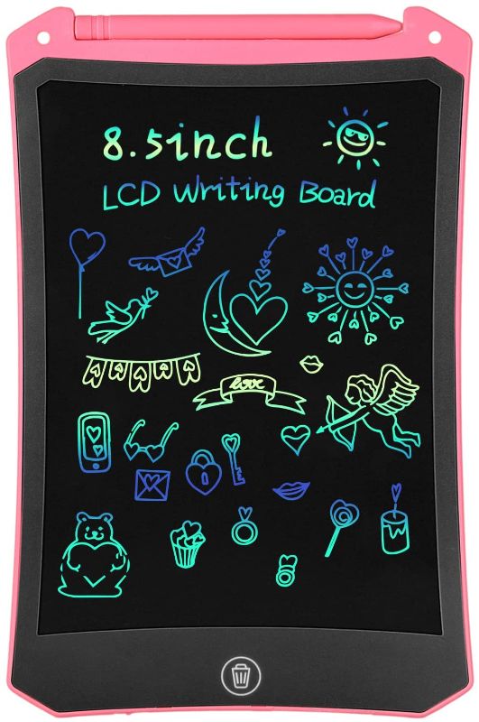 Photo 1 of LCD Writing Tablet, Electronic Digital Writing &Colorful Screen Doodle Board, cimetech 8.5-Inch Handwriting Paper Drawing Tablet Gift for Kids and Adults at Home,School and Office (Pink)
