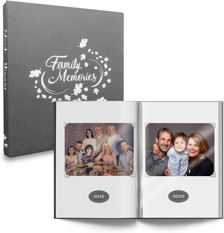 Photo 1 of Cece's Capsules Family Scrapbook Photo Album, 4x6 40 Pages DIY All-In-One, Leather Cover, For Family, Wedding & Anniversary Memories
