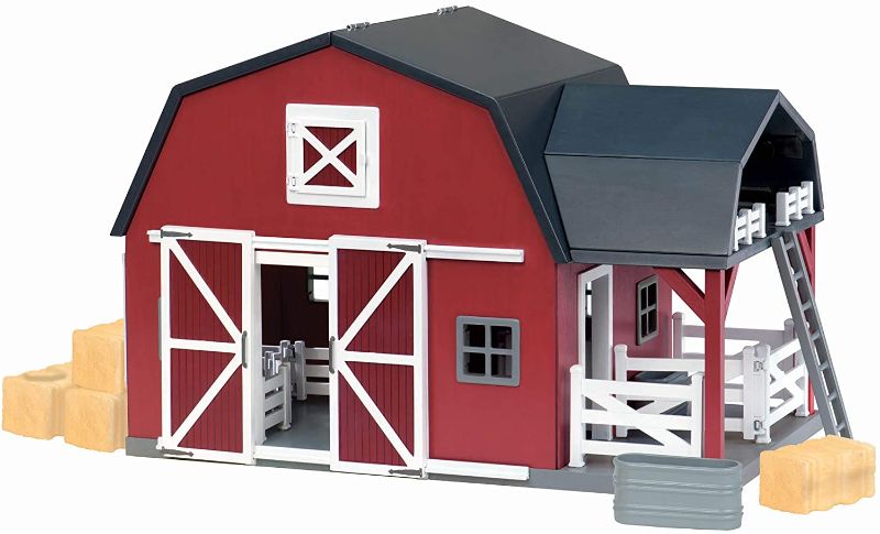 Photo 1 of Terra by Battat – Wooden Animal Barn – Toy Barn Farm Toys Playset for Kids 3+ (20 pc)
