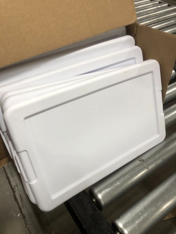 Photo 1 of STERILITE 12PCS STORAGE LIDS (WHITE)