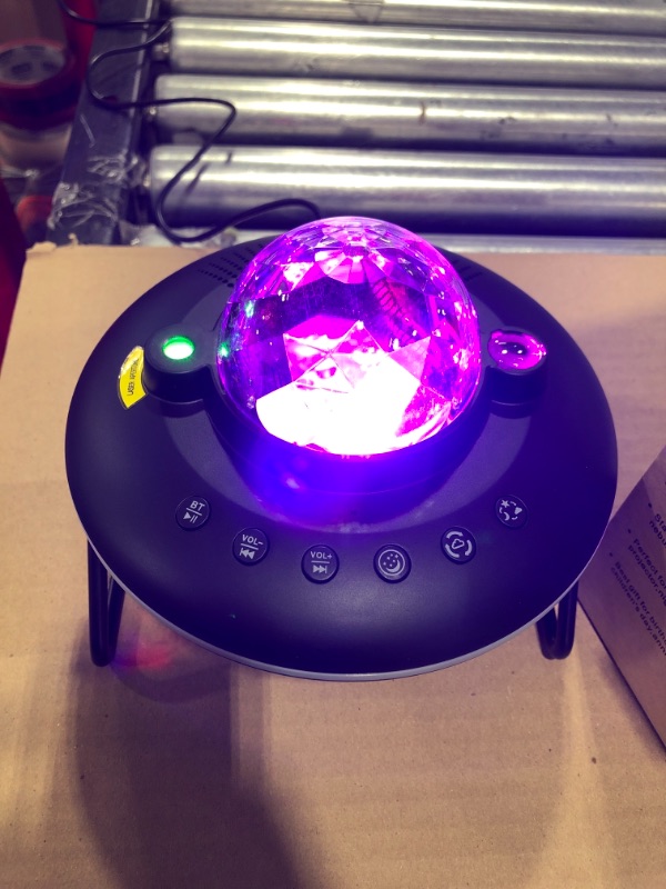 Photo 2 of galaxy star projector with Bluetooth speaker ocean wave led 