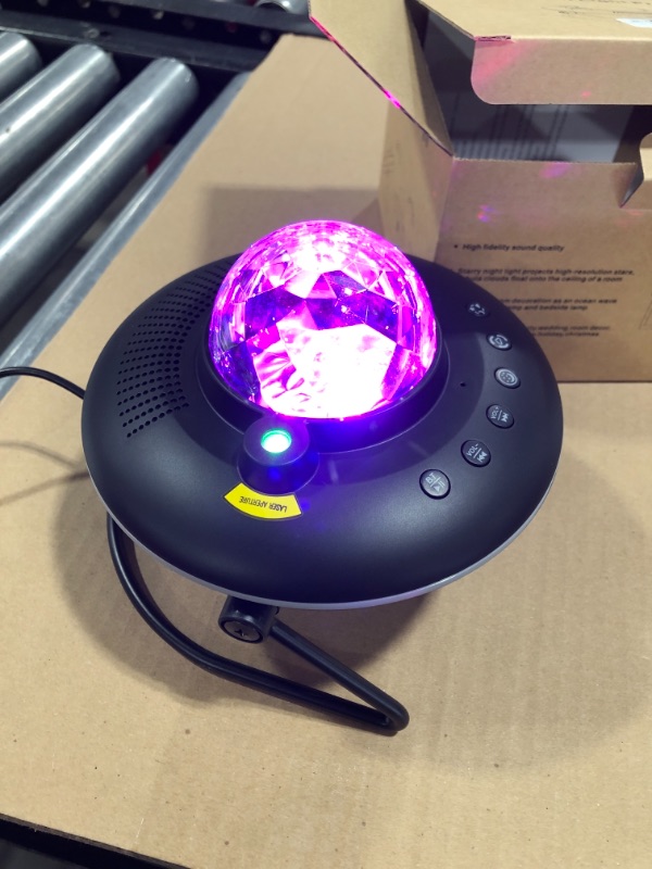 Photo 1 of galaxy star projector with Bluetooth speaker ocean wave led 