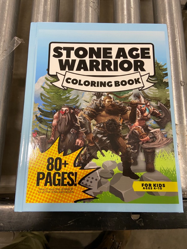 Photo 1 of Stone Age Warrior Coloring Book 80+pages