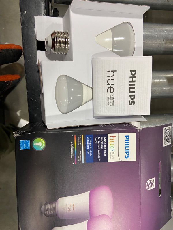 Photo 2 of Philips Hue White and Color Ambiance 2-BULBA19 LED Smart Bulb, Bluetooth & Zigbee compatible (Hue Hub Optional), Works with Alexa & Google Assistant – A Certified for Humans Device
