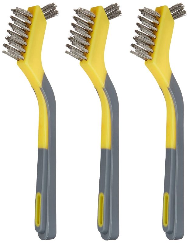 Photo 1 of VARIETY BUNDLE!!!!!!!!! (20 PACK)
Amazon Basics 1-1/8" - Small Job Wood Scraper, 2 Edge Blade, 
Amazon Basics 4" Replacement Stripper and Scraper Blades, 10/dispenser
Amazon Basics Soft Grip Assorted Mini Brush Set, 1 Nylon, 1 Brass, 1 Stainless
Amazon Ba