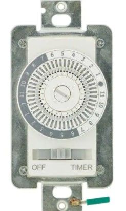 Photo 1 of 15 Amp 24-Hour Indoor In-Wall Mechanical Timer Switch (3 PACK)