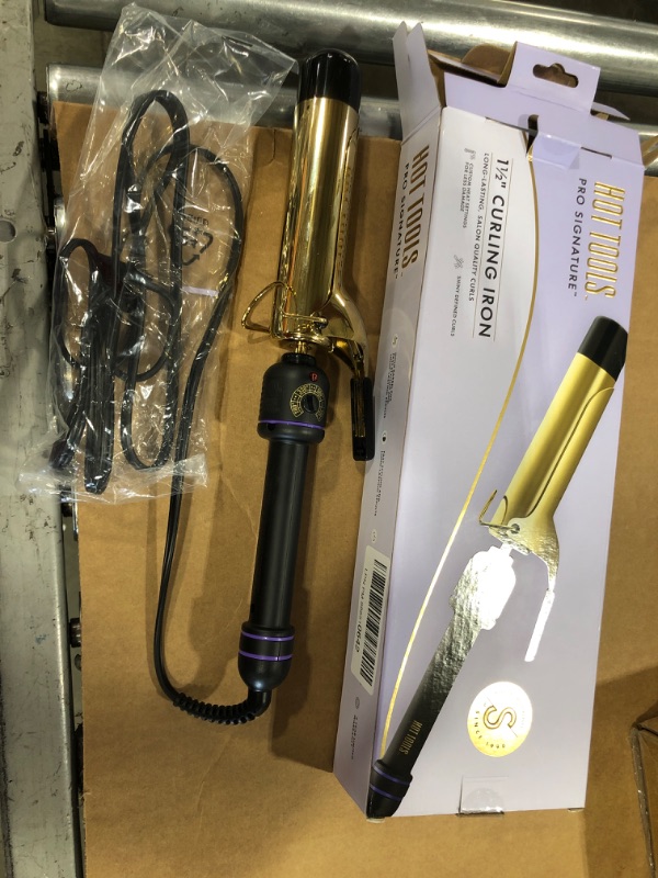 Photo 1 of HOT TOOLS Pro Signature Gold Curling Iron, 1-1/2 inch
