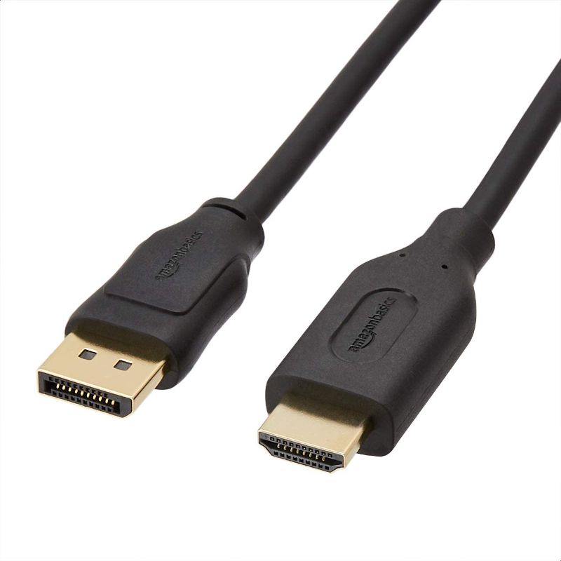 Photo 1 of Amazon Basics Uni-Directional DisplayPort to HDMI Display Cable 4K@30Hz