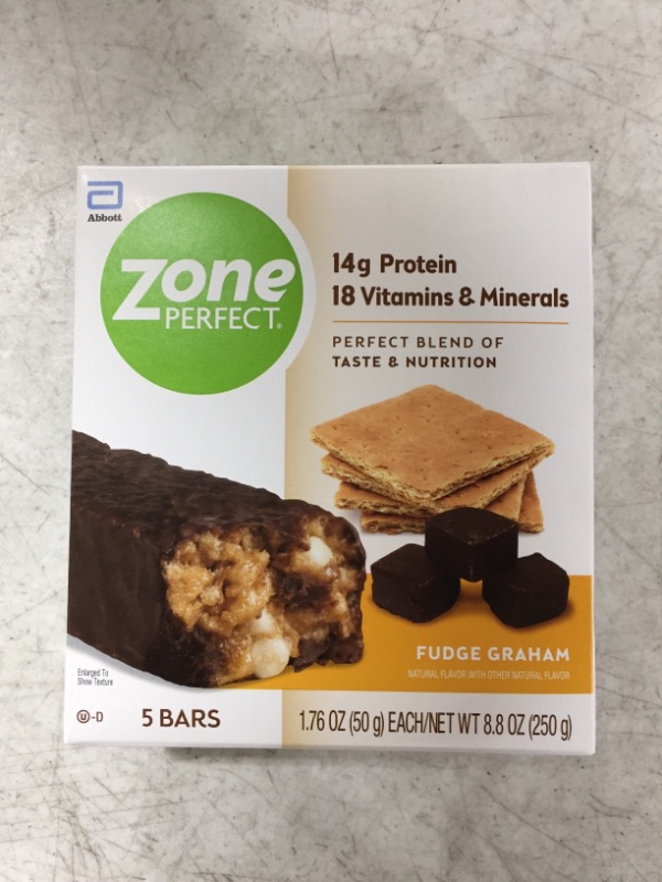 Photo 2 of Zone Perfect Nutrition Bars Fudge Graham - 5 CT
BEST BY MAR. 2022.