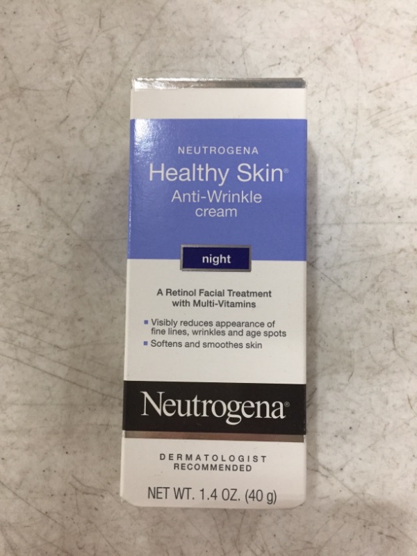 Photo 2 of Neutrogena Healthy Skin Anti-Wrinkle Retinol Night Cream with Vitamin E and Vitamin B5 - Night Moisturizer Cream with Retinol, Vitamin E, Vitamin B5, Glycerin, 1.4 oz
