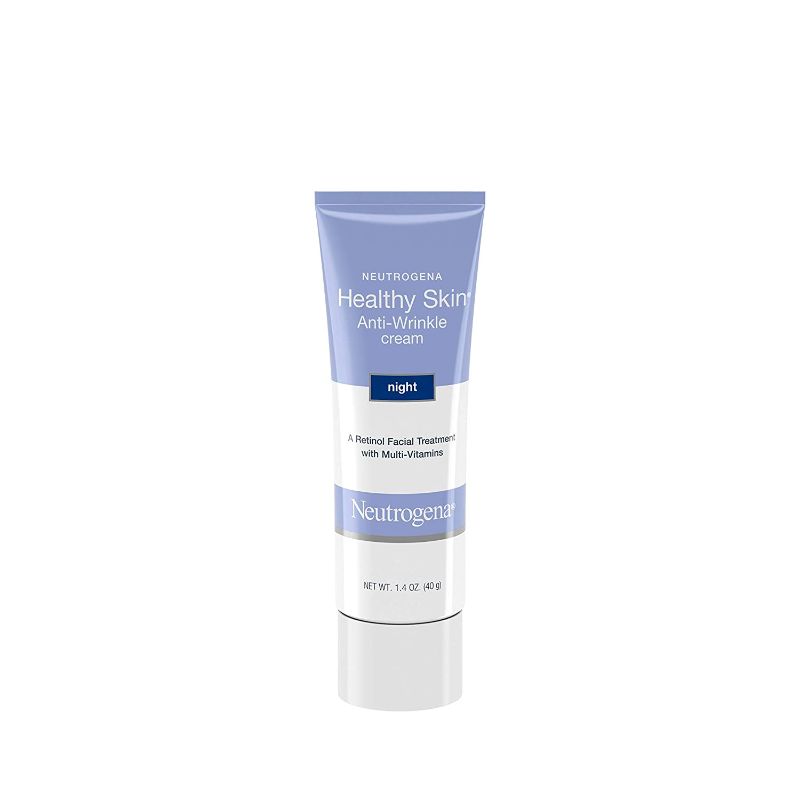 Photo 1 of Neutrogena Healthy Skin Anti-Wrinkle Retinol Night Cream with Vitamin E and Vitamin B5 - Night Moisturizer Cream with Retinol, Vitamin E, Vitamin B5, Glycerin, 1.4 oz
