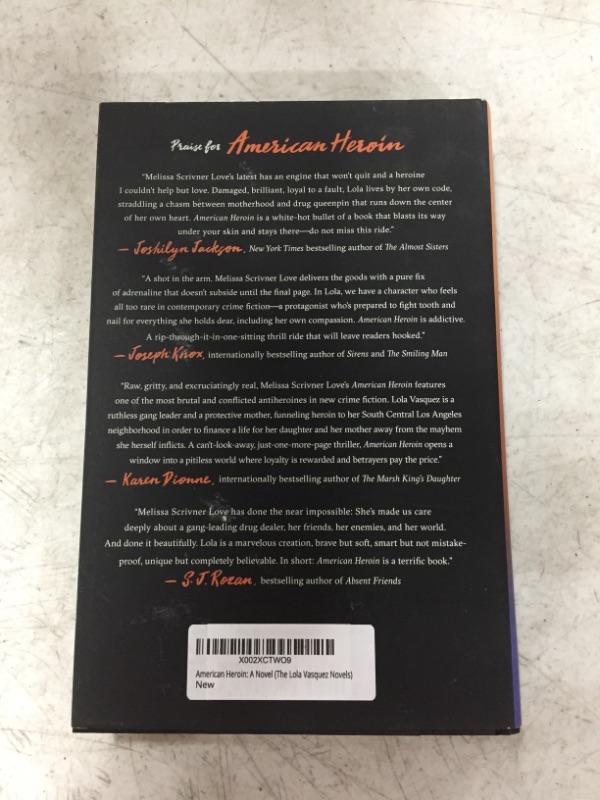 Photo 3 of American Heroin: A Novel (The Lola Vasquez Novels) HARDCOVER.
