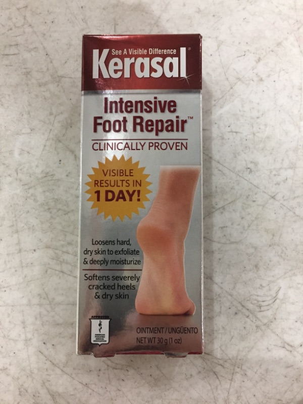 Photo 2 of Kerasal Intensive Foot Repair, Skin Healing Ointment for Cracked Heels and Dry Feet, 1 Oz
