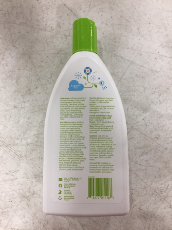 Photo 3 of BabyGanics Bubble Bath, Fragrance Free, 20 Ounce
