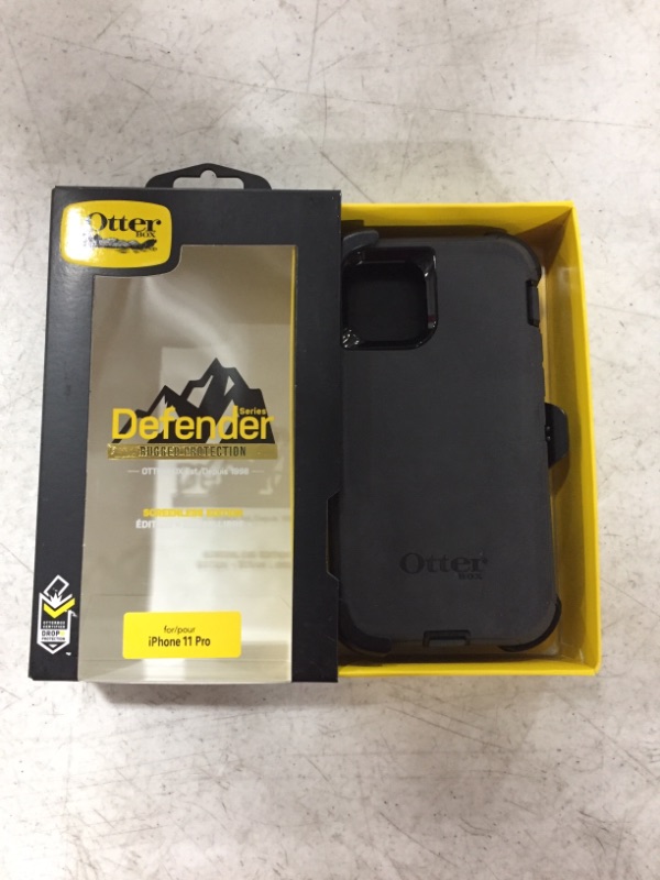 Photo 2 of OtterBox Defender Series SCREENLESS Edition Case for iPhone 11 Pro - Black & ZAGG InvisibleShield Glass+ Screen Protector – High-Definition Tempered Glass Made for Apple iPhone 11 Pro
