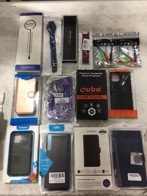 Photo 1 of VARIOUS SMARTPHONE AND SMART DEVICE ACCESSORIES. EATCH BANDS, CASES, SCREEN PROTECTION, POD CASES...