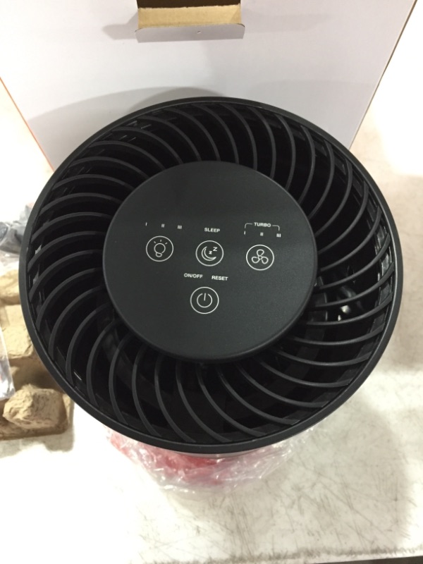 Photo 3 of Air Purifier for Home Bedroom, True HEPA Air Purifiers for Small Room, Air Cleaners for Smoke Pollen Pet Hair Dander Dust Odor with 4 Fan Speeds, Sleep Mode...
BLACK.