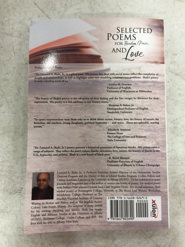 Photo 3 of Selected Poems for Freedom, Peace, and Love PAPERBACK EDITION.
