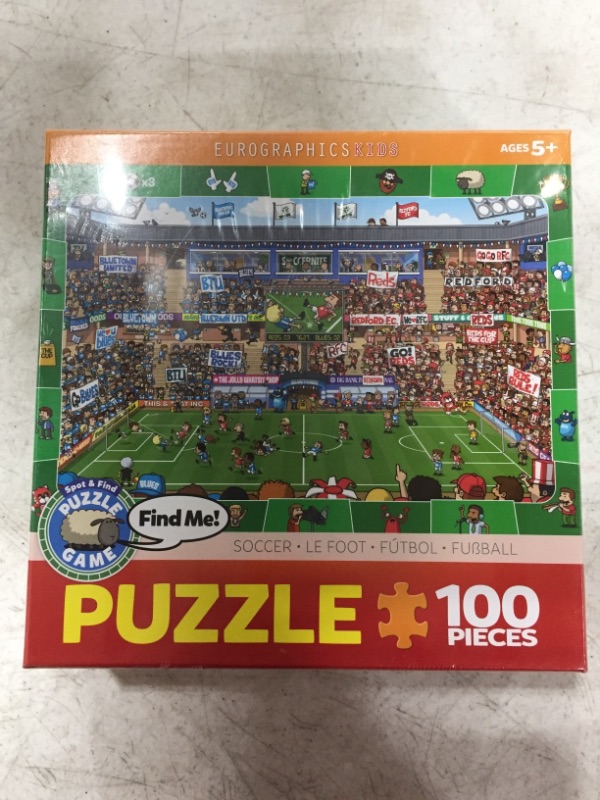 Photo 1 of EUROGRAPHICS KIDS 100 PIECE PUZZLE. SOCCER FIELD. 