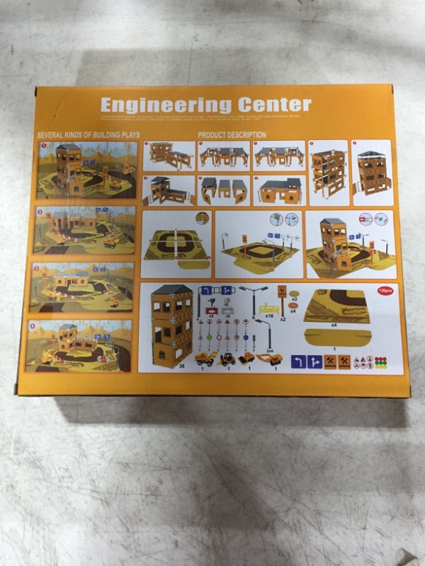 Photo 2 of YUTIN DIY JASPERLAND ENGINEERING CENTER CONSTRUCTION TOY, 136 PIECES. AGES 3+