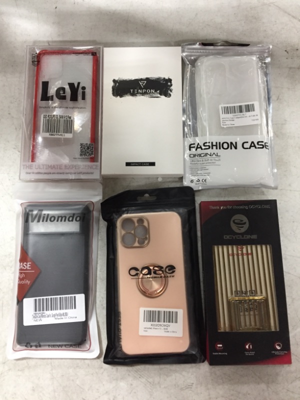 Photo 1 of VARIOUS SMARTPHONE CASES, LOT OF 6 ITEMS.