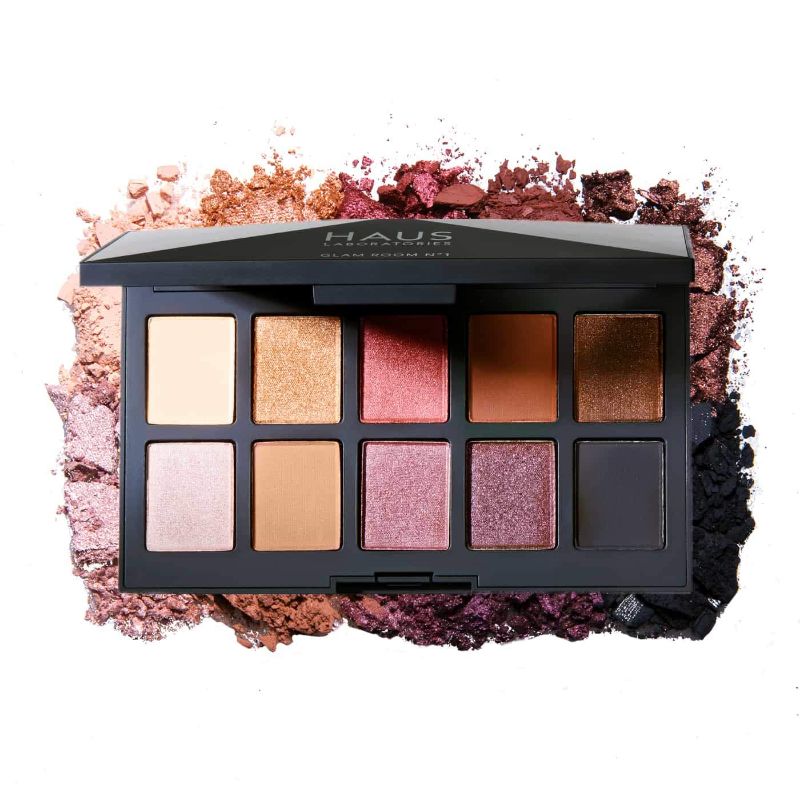 Photo 1 of HAUS LABORATORIES By Lady Gaga: GLAM ROOM PALETTE NO. 1: FAME | 10-Shade Eyeshadow Palette, Blendable & Buildable Eye Makeup with Pigmented Matte, Metallic, Shimmer, and Sparkle Finishes
