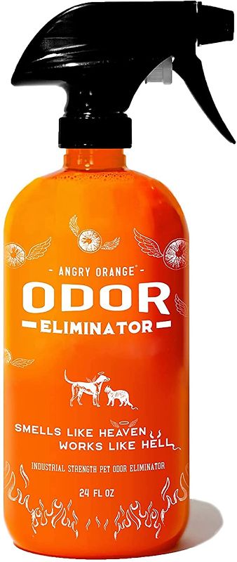 Photo 1 of ANGRY ORANGE Pet Odor Eliminator for Strong Odor - Citrus Deodorizer for Dog or Cat Urine Smells on Carpet, Furniture & Floors - Puppy Supplies?
