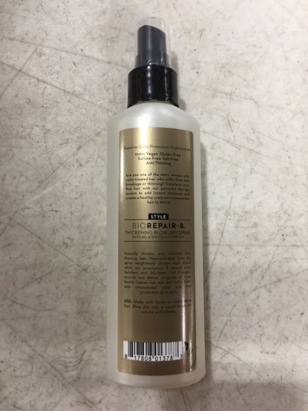 Photo 3 of ColorProof BioRepair-8 Thickening Blow Dry Spray, 5.1 Oz - Color-Safe, Volume, Vegan, Sulfate-Free, Salt-Free, Unisex - Professional Hair Product
