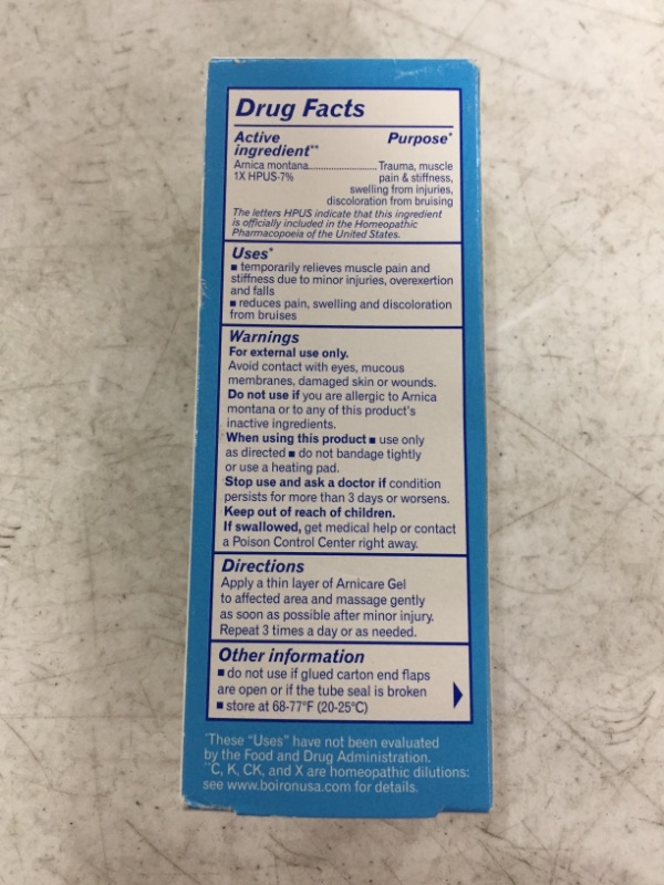 Photo 1 of Boiron Arnicare Gel 2.6 Ounce Topical Pain Relief Gel
