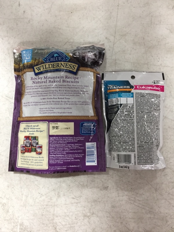 Photo 2 of BLUE WILDERNESS & EUKANUBA DOG TREATS, LOT OF 2 ITEMS.