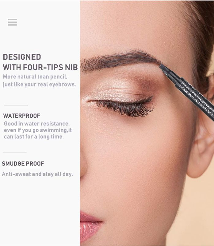 Photo 1 of Eyebrow Tattoo Pen-Aaiffey Waterproof Microblading Eyebrow Pencil with a Micro-Fork Tip Applicator Creates Natural Looking Brows Long Lasting
LOT OF 2.