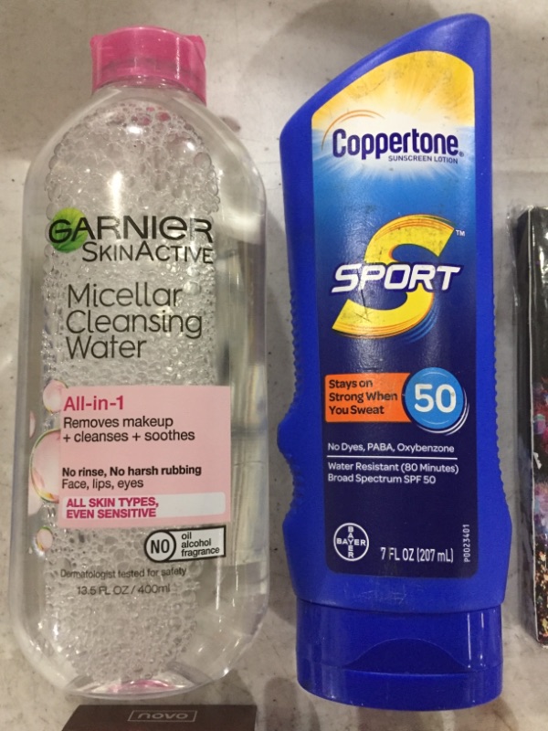 Photo 3 of PEERSONAL CARE PRODUCTS, LOT OF 15 ITEMS. MAKEUP, SUNSCREEN, WATER, SMOOTHER...