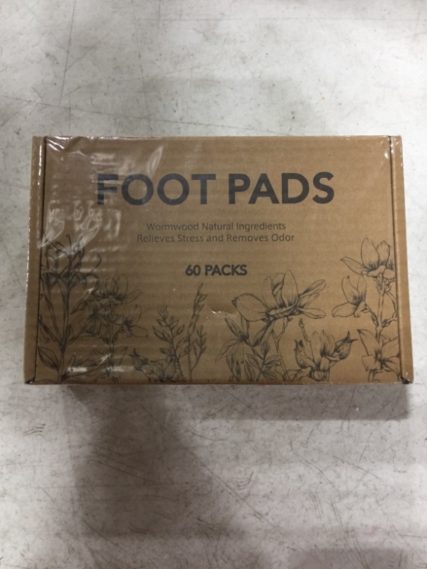 Photo 2 of Foot Pads WORMWOOD NATURAL INGREDIENTS. RELIEVES STRESS AND REMOVES ODOR. 60 PACKS. SEALED NEW.