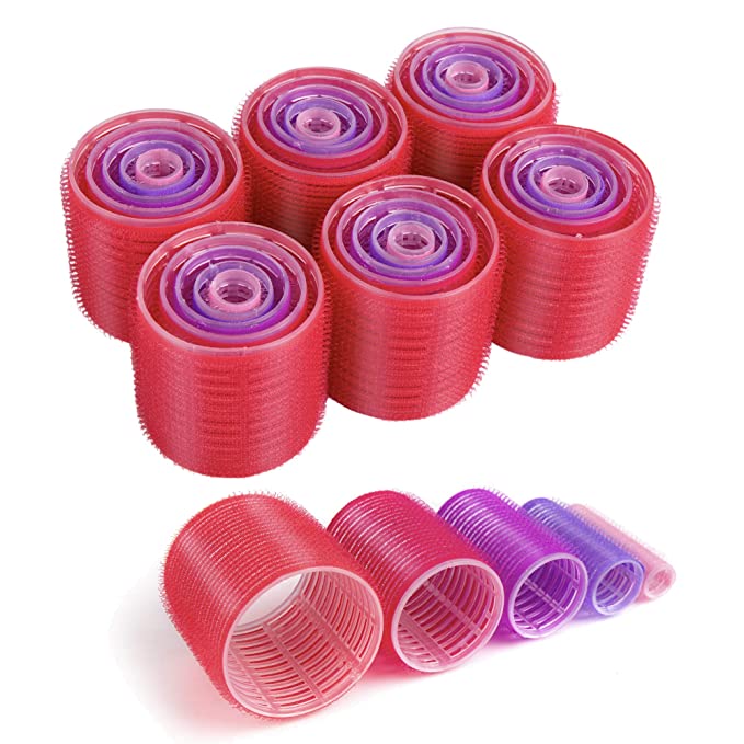 Photo 1 of 2PC LOT XNICX 30 COUNT HAIR ROLLER SET, LARGE SMALL MEDIUM SELF GRIP HAIR ROLLERS, HAIRDRESSING CURLERS TOOLS FOR MEN, KIDS, WOMEN ECO-FRIENDLY MATERIAL ROHS STANDARD ROLLERS (60MM,48MM,36MM, 25 MM,15 MM), 2 COUNT
