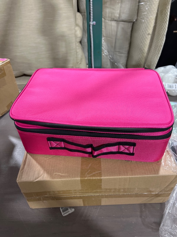 Photo 1 of A&A Travel Makeup Train Case Pink