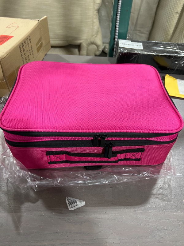 Photo 1 of A&A Travel Makeup Train Case - Max Large Cosmetics Bag