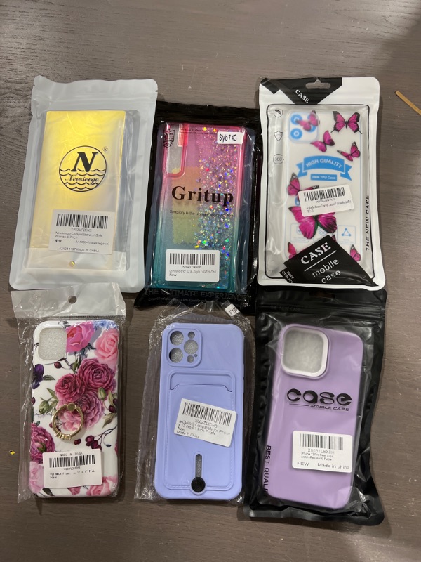 Photo 1 of 6pck of variety phones cases 