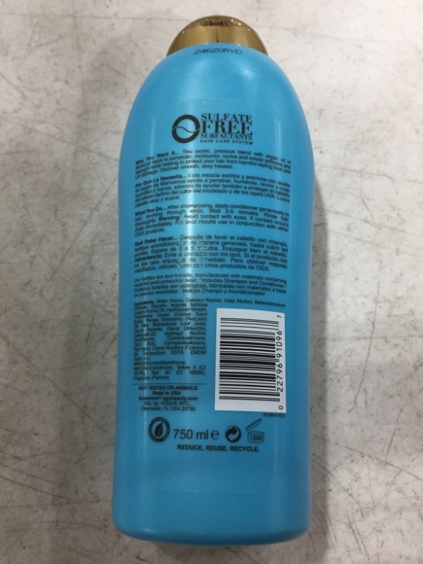 Photo 3 of OGX Renewing + Argan Oil of Morocco Conditioner, 25.4 Ounce Salon Size
